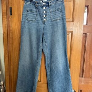 Lands End Wide-Leg Jeans